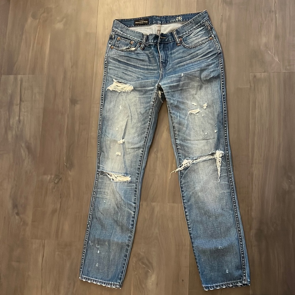 Broken in Boyfriend Jcrew jeans